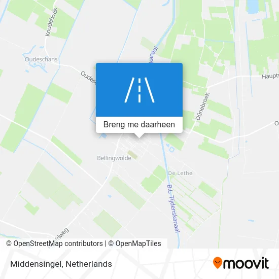 Middensingel kaart