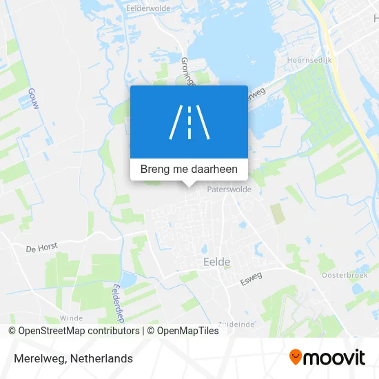 Merelweg kaart