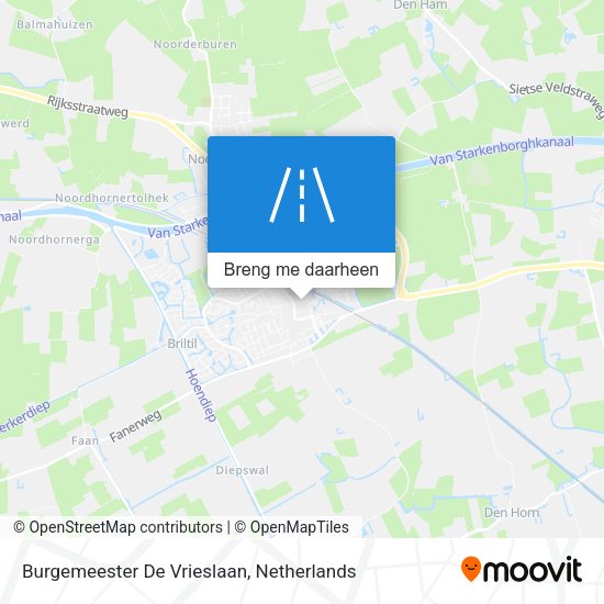 Burgemeester De Vrieslaan kaart