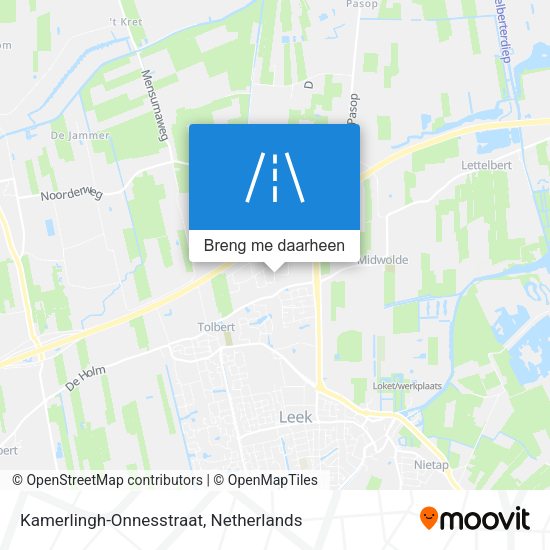 Kamerlingh-Onnesstraat kaart