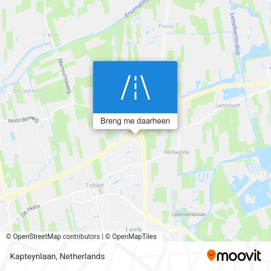 Kapteynlaan kaart