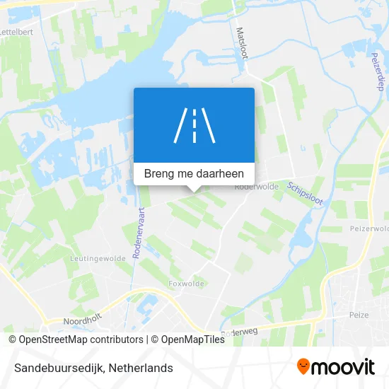 Sandebuursedijk kaart