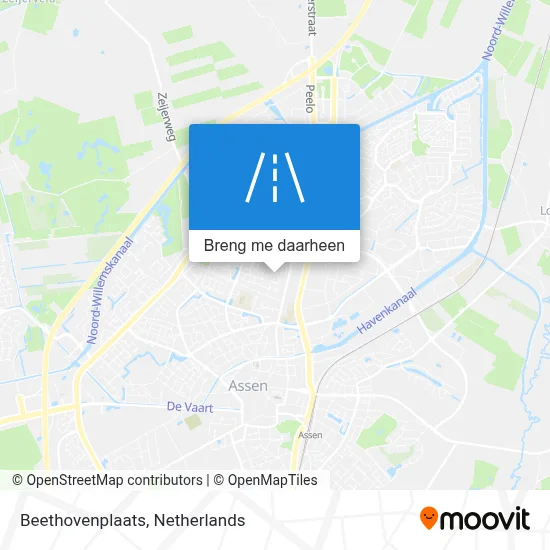 Beethovenplaats kaart