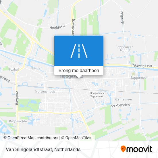 Van Slingelandtstraat kaart
