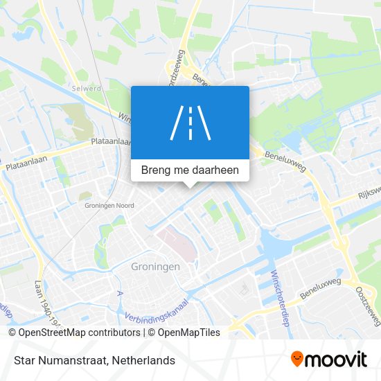 Star Numanstraat kaart