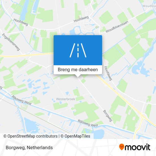 Borgweg kaart