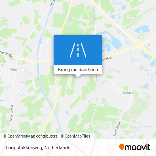 Loopstukkenweg kaart