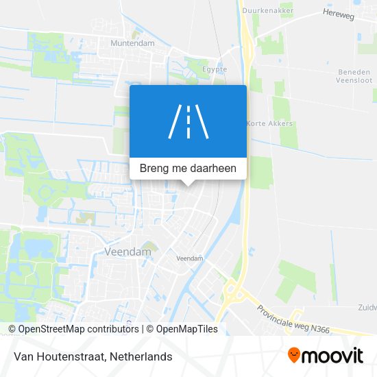 Van Houtenstraat kaart