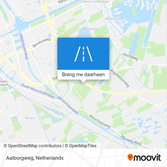 Aalborgweg kaart