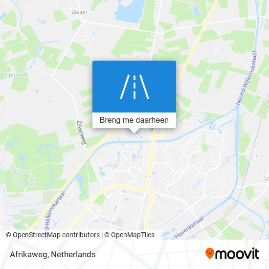 Afrikaweg kaart