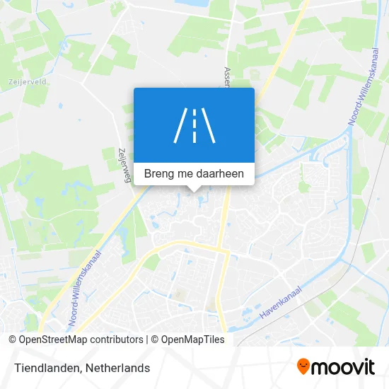 Tiendlanden kaart
