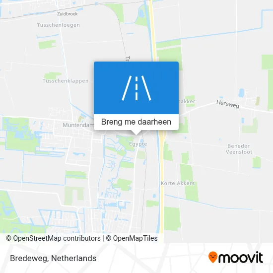 Bredeweg kaart