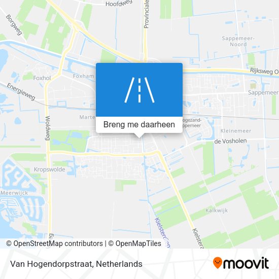Van Hogendorpstraat kaart