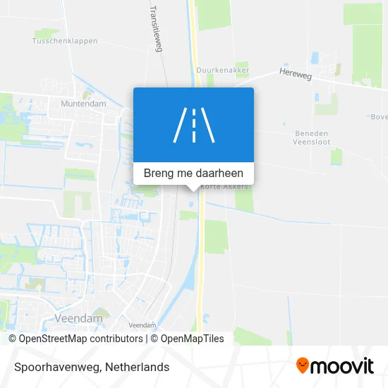 Spoorhavenweg kaart