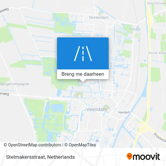 Stelmakersstraat kaart