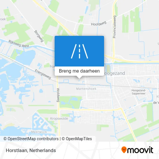 Horstlaan kaart