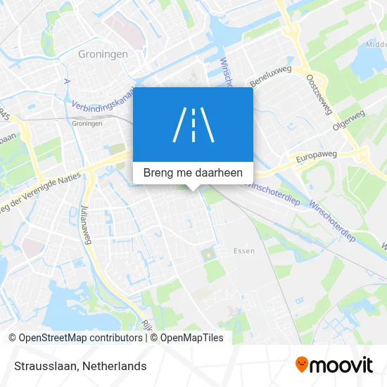 Strausslaan kaart