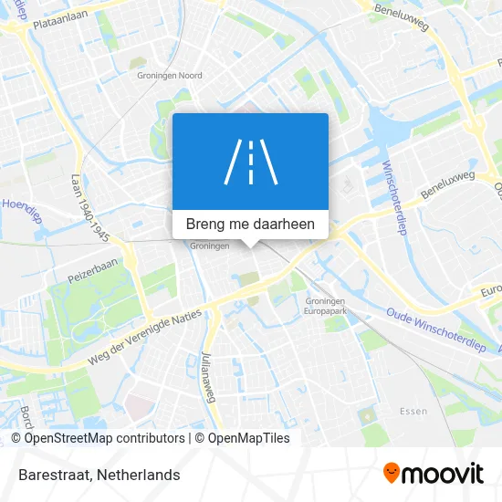 Barestraat kaart