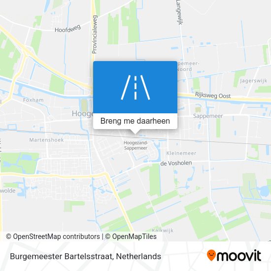 Burgemeester Bartelsstraat kaart
