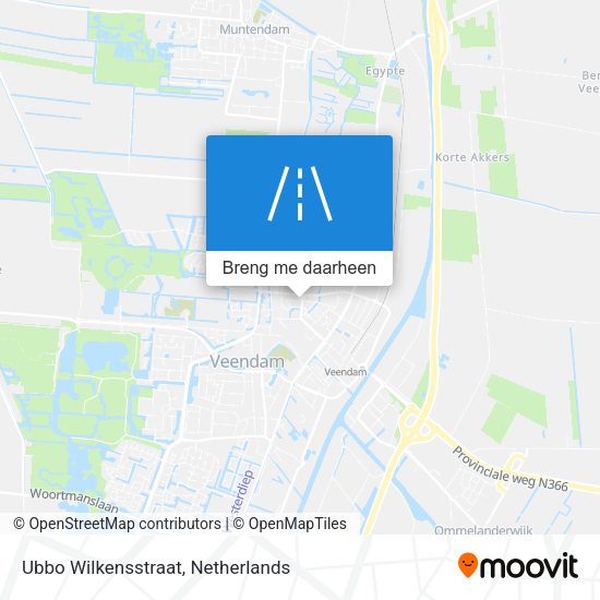 Ubbo Wilkensstraat kaart