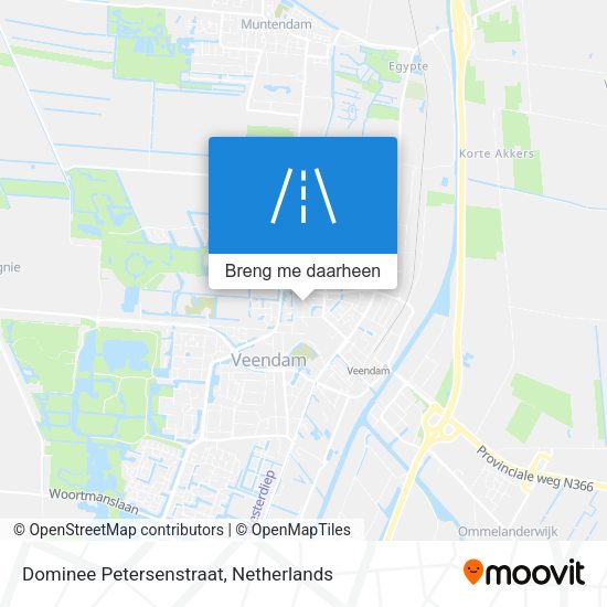 Dominee Petersenstraat kaart