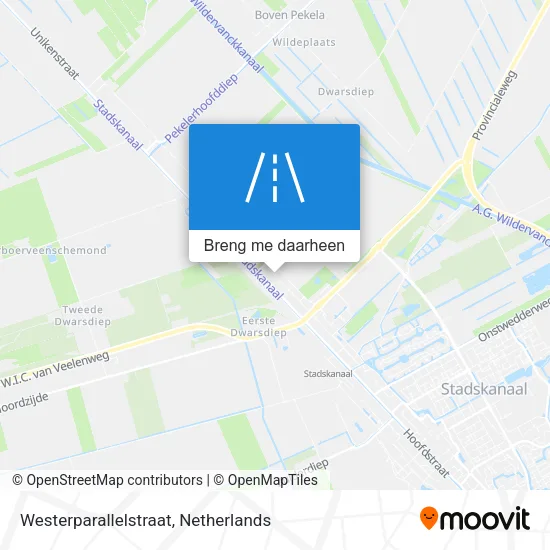 Westerparallelstraat kaart