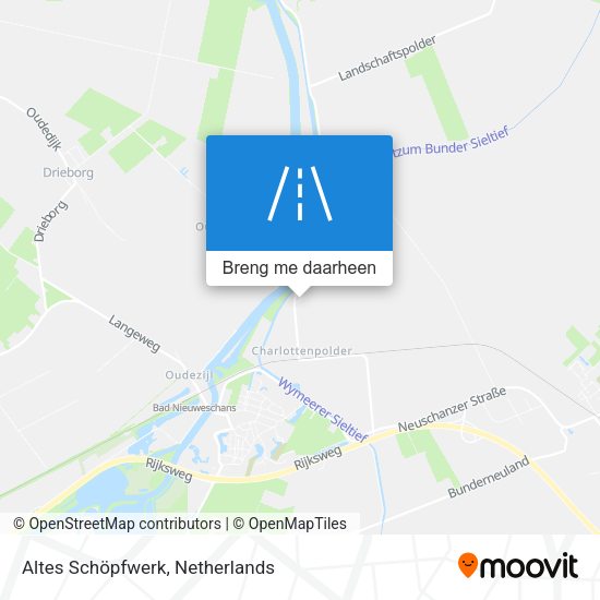 Altes Schöpfwerk kaart