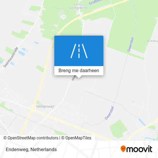 Endenweg kaart