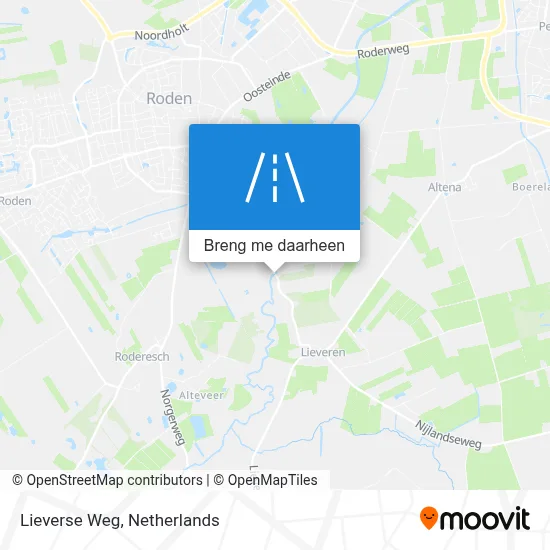 Lieverse Weg kaart