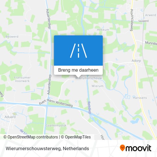 Wierumerschouwsterweg kaart