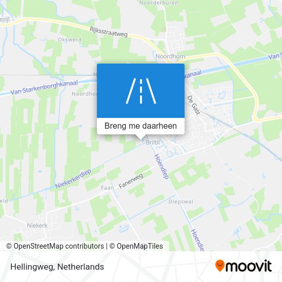 Hellingweg kaart