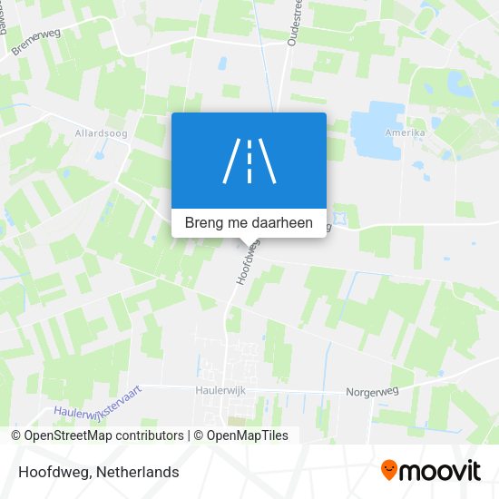 Hoofdweg kaart