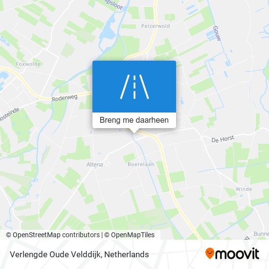 Verlengde Oude Velddijk kaart