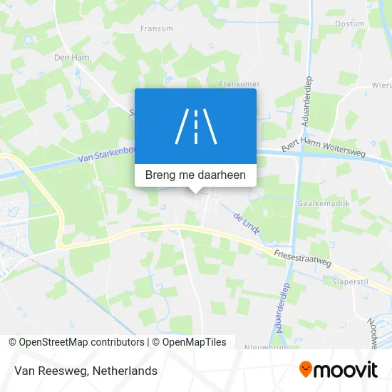Van Reesweg kaart