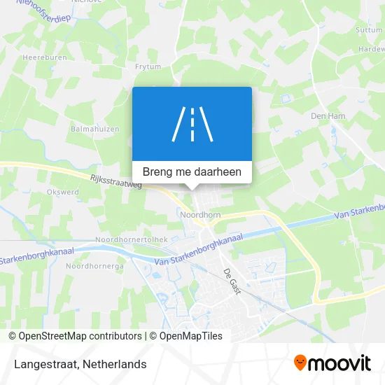 Langestraat kaart