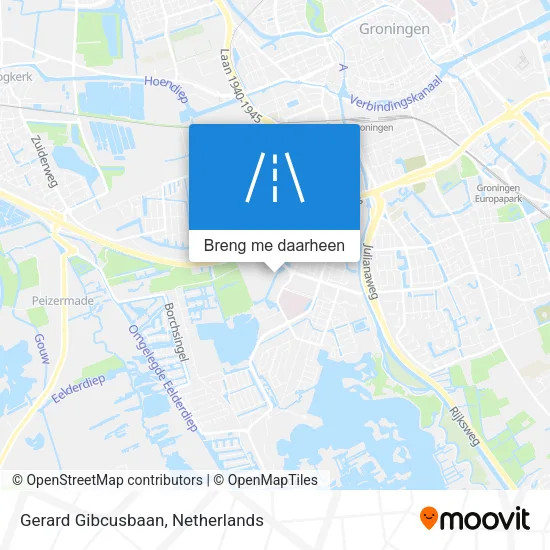 Gerard Gibcusbaan kaart