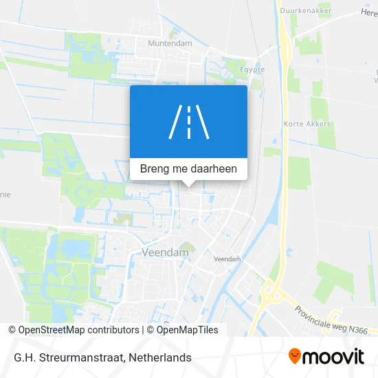G.H. Streurmanstraat kaart