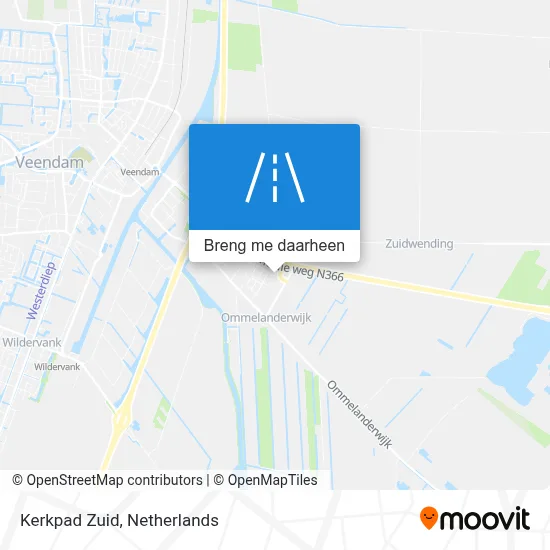 Kerkpad Zuid kaart
