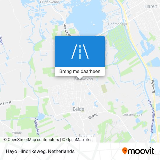 Hayo Hindriksweg kaart