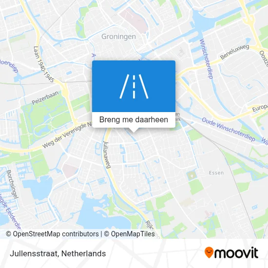 Jullensstraat kaart