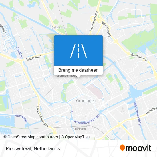 Riouwstraat kaart