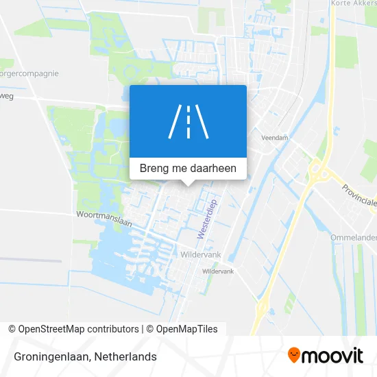 Groningenlaan kaart