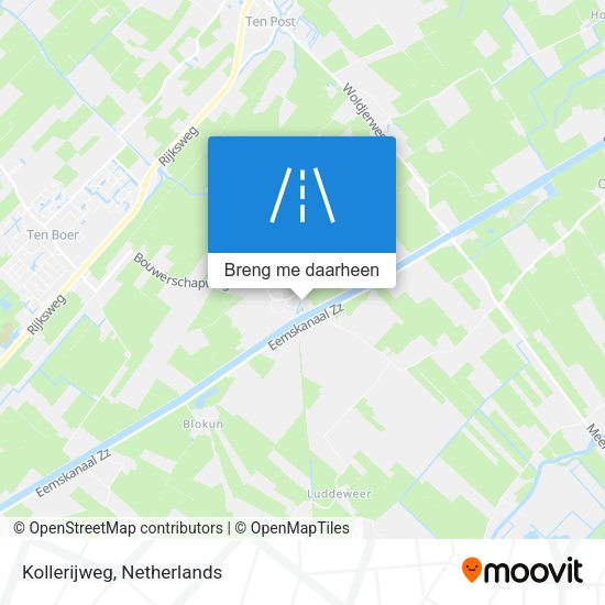 Kollerijweg kaart