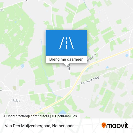Van Den Muijzenbergpad kaart