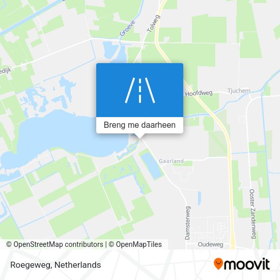 Roegeweg kaart