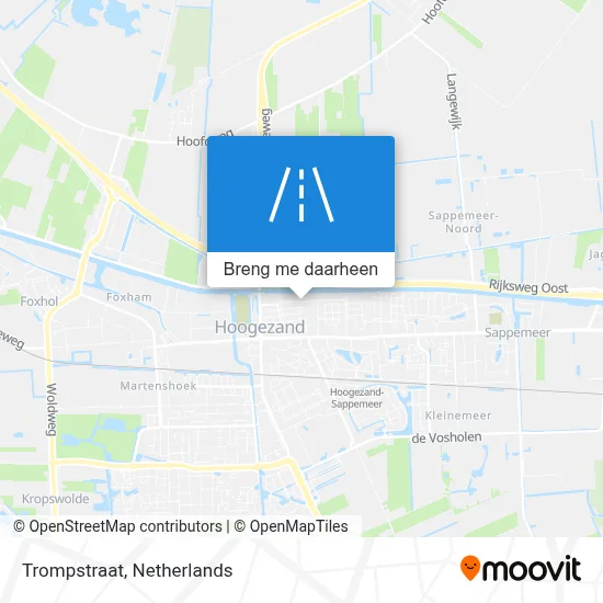 Trompstraat kaart