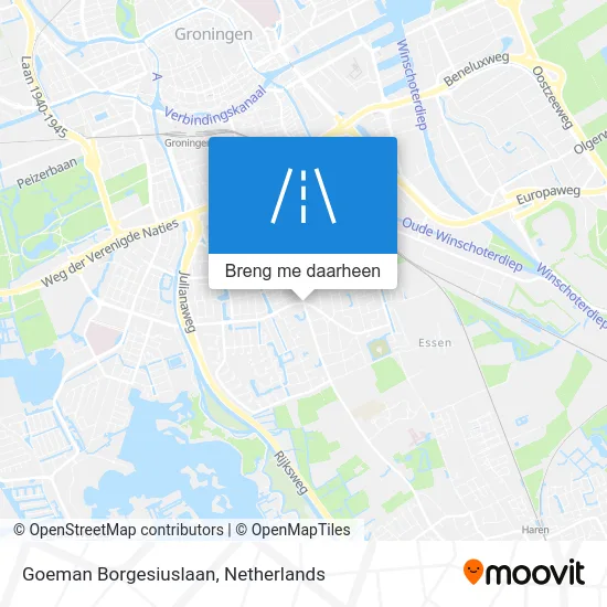 Goeman Borgesiuslaan kaart