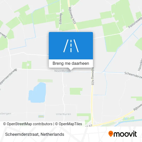 Scheemderstraat kaart