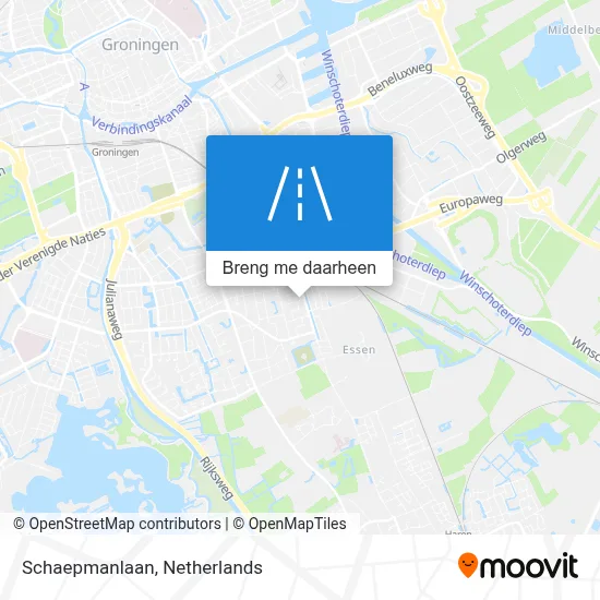 Schaepmanlaan kaart