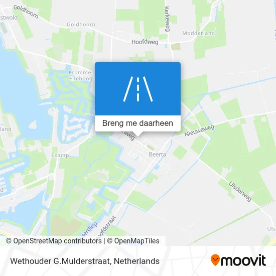 Wethouder G.Mulderstraat kaart